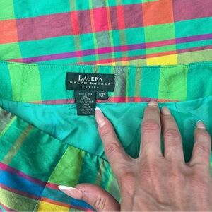 Ralph Lauren women’s plaid mini skirt- size small